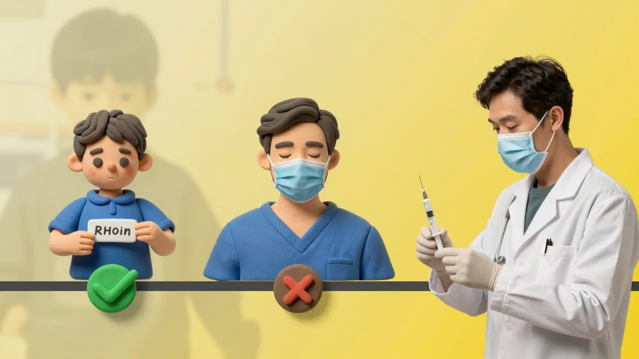 Timeline showing childhood drug rash label, adult avoiding penicillin, and doctor testing allergy