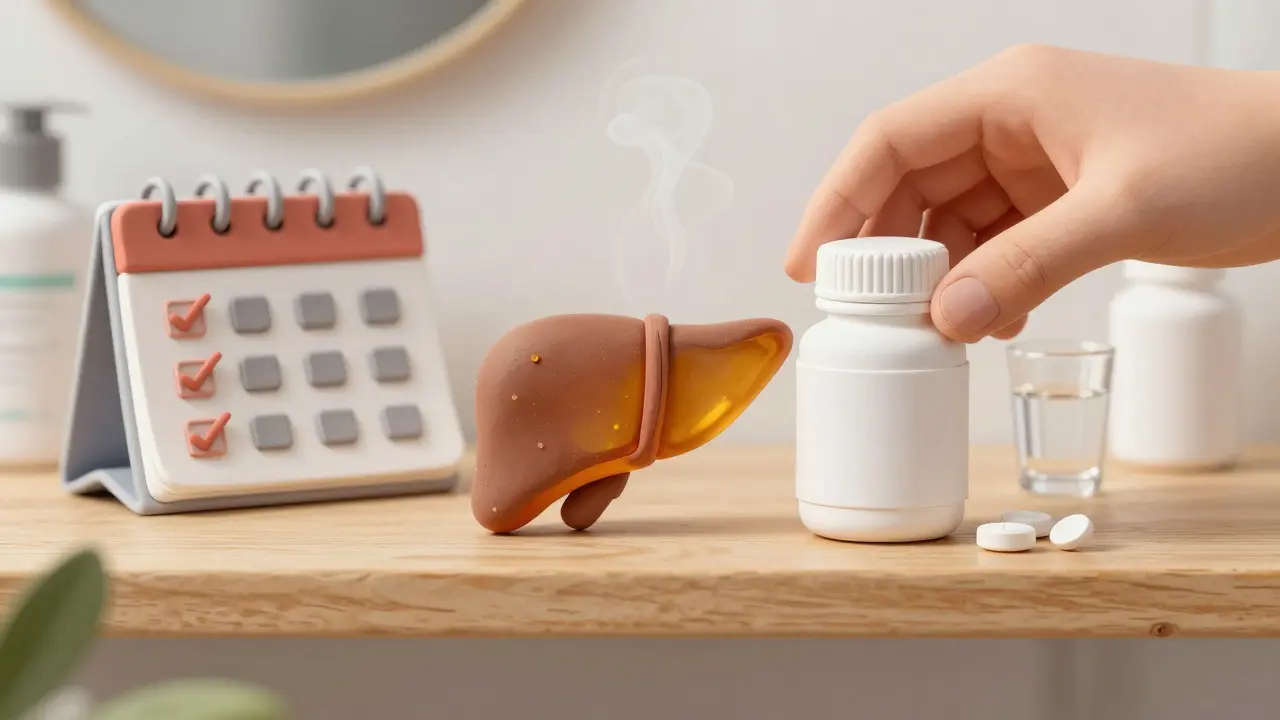 Clay art depicting safe storage and liver monitoring for Nefazodone