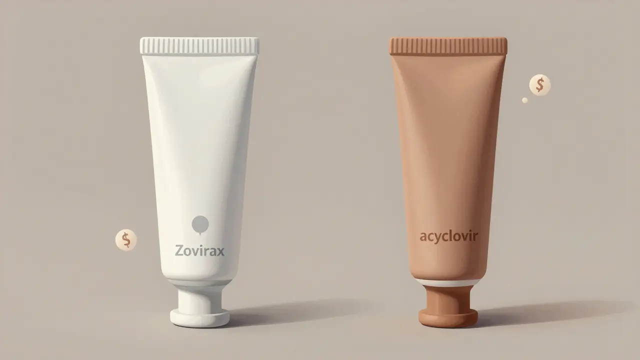 Comparison of brand name vs generic cream tubes
